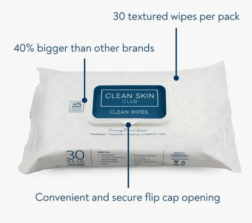 Clean Skin Club Wipes