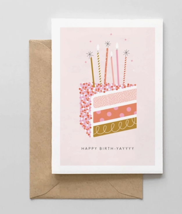 Greeting Card: Happy Birth YAY