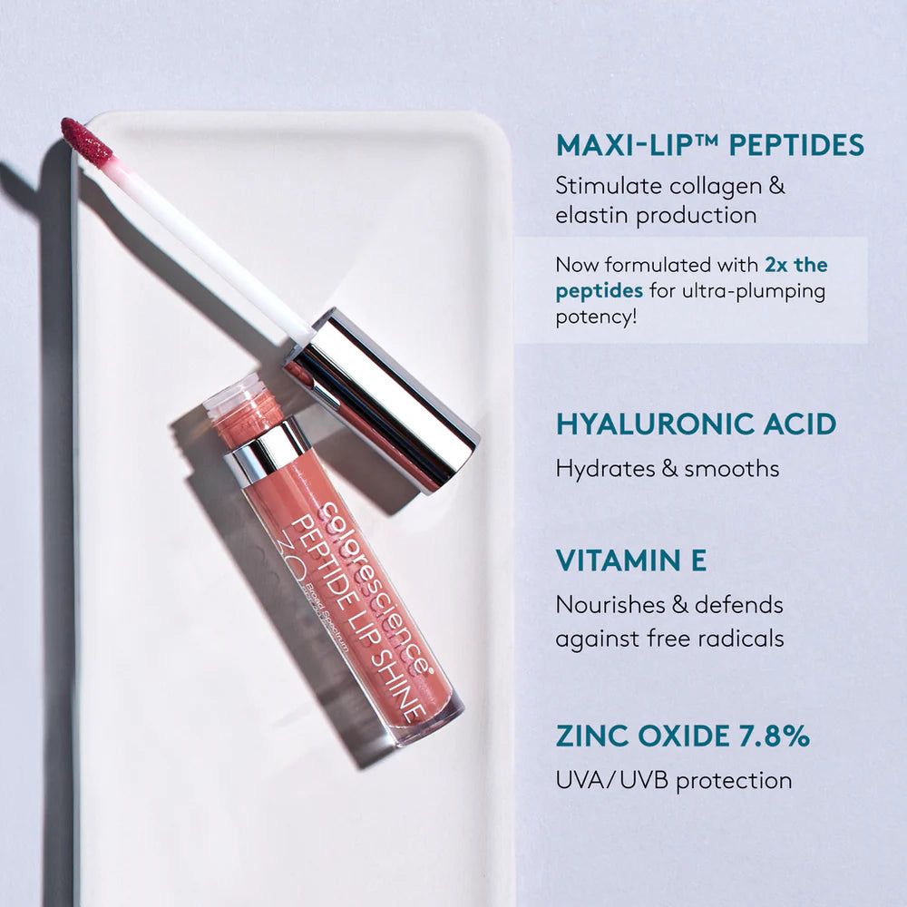 Peptide Lip Shine SPF 30 - Rose