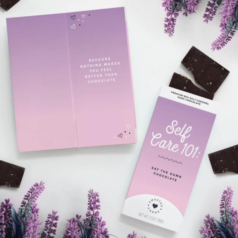 Chocolate Bar Card: Self Care